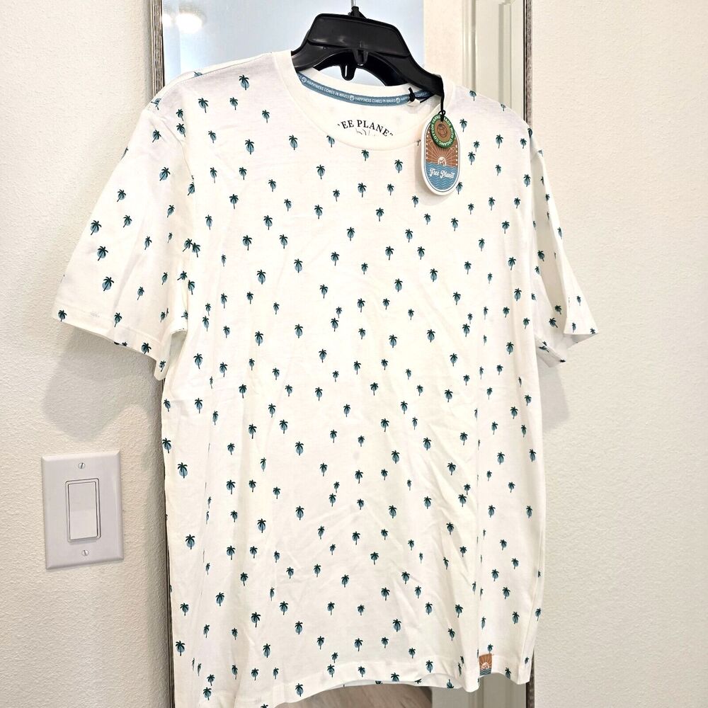 Free Planet Palm Tree T Shirt Mens M